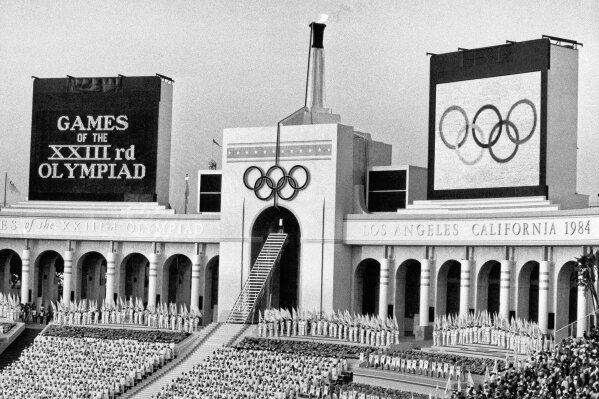 A red, white and blue Olympics in Los Angeles in 1984 | AP News